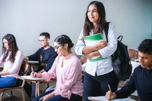 student in clat coaching class