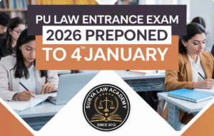 PU Law Entrance Exam 2026 preparation — Surya Law Academy