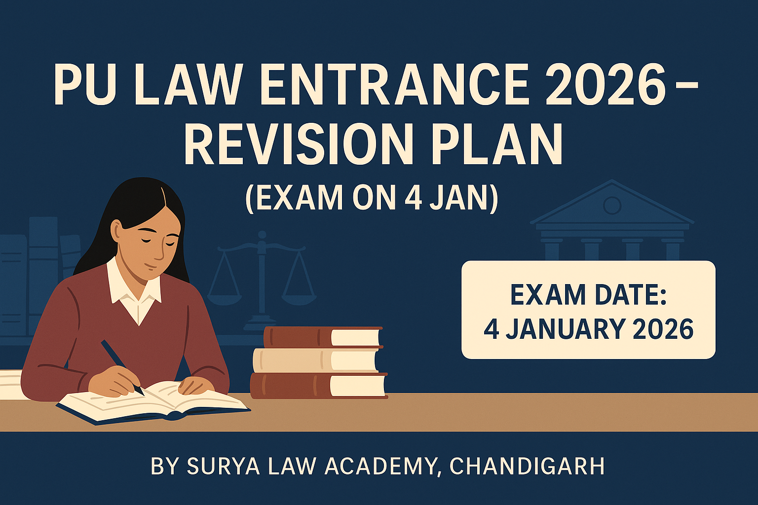 PU Law Entrance 2026 Legal GK Revision – Surya Law Academy Chandigarh