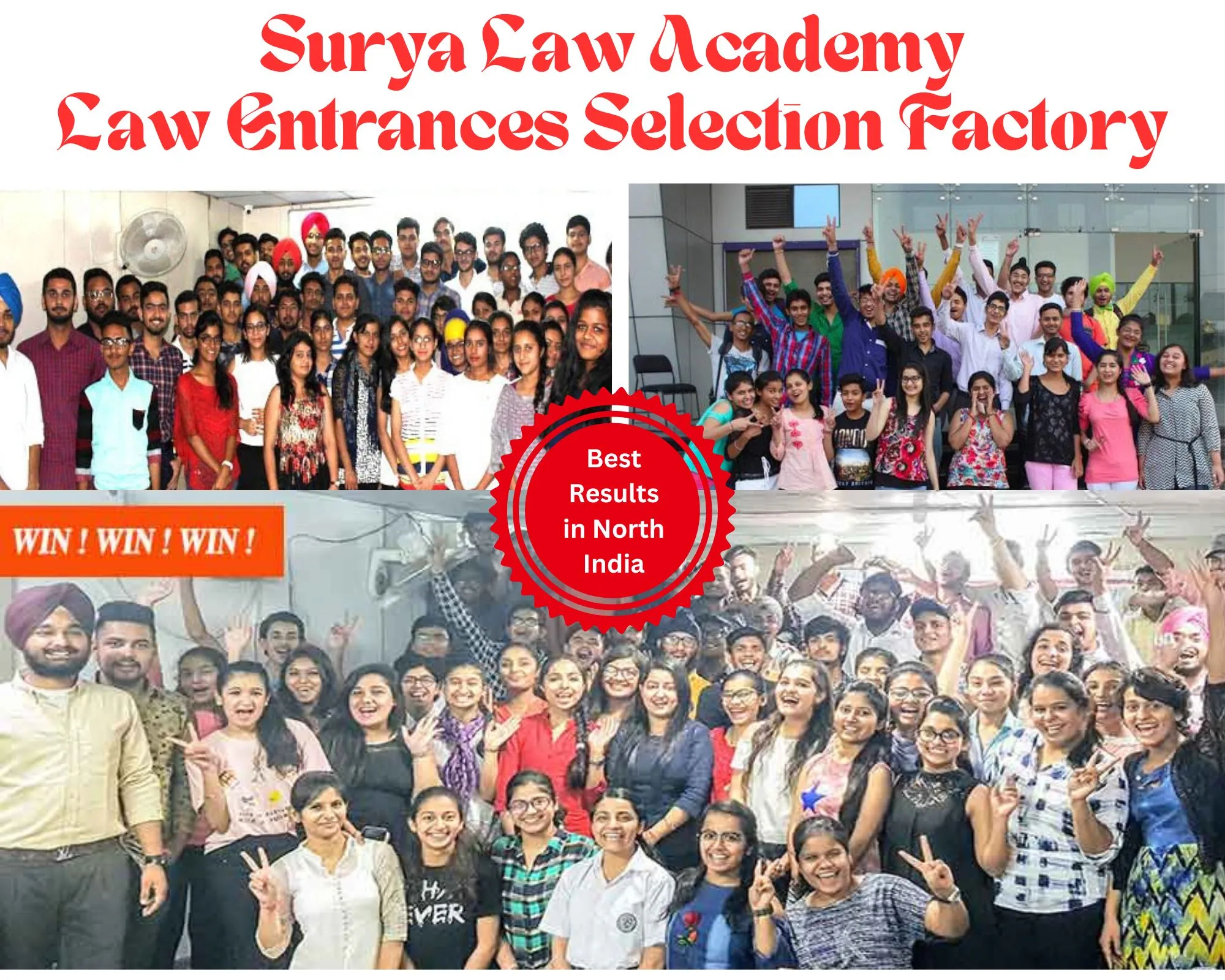 Surya Law Academy Top Ranks in Panjab University Law Entrances