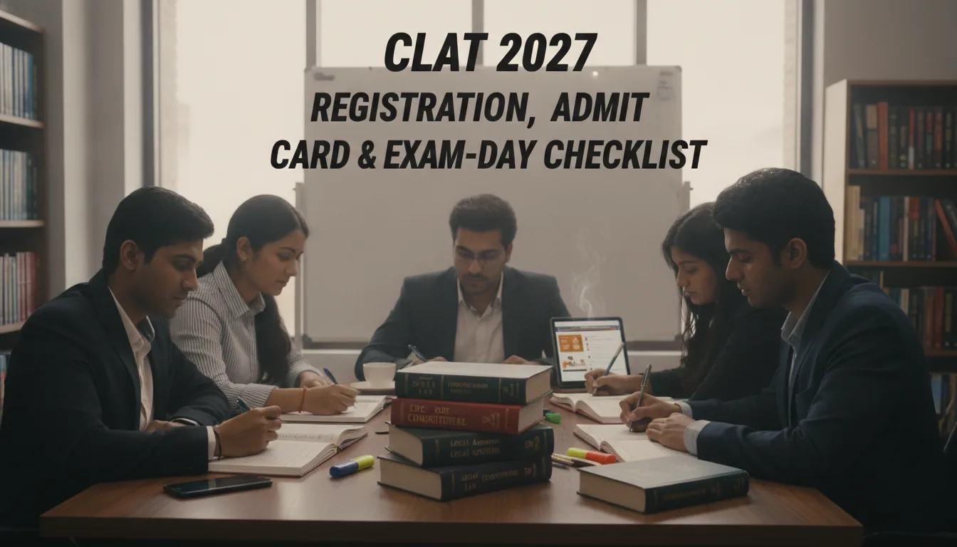 CLAT 2027 Registration, Admit Card & Exam-Day Checklist — Surya Law Academy Preparation Guide