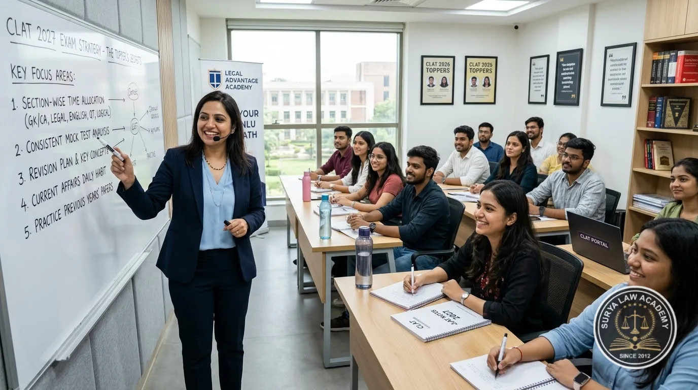 How SLAs CLAT Toppers Reached AIR 25 & AIR 32: The Daily Study Systems — Surya Law Academy Preparation Guide