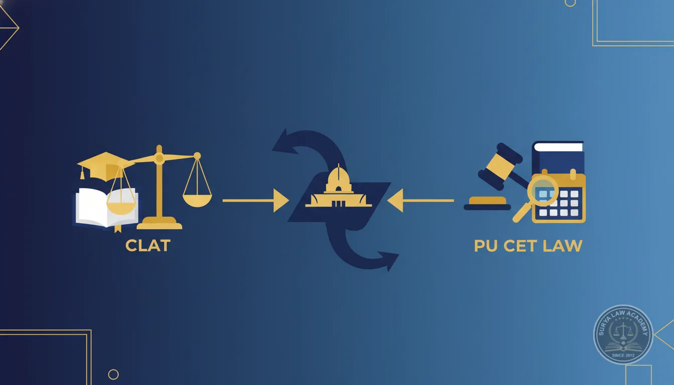 CLAT or PU CET Law 2027 — Which Exam Should a Chandigarh Student Target? — Surya Law Academy Preparation Guide
